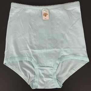 WO Girdle Panty Womens Plus Size 4XL Light Blue Knit High Waist Tummy Control